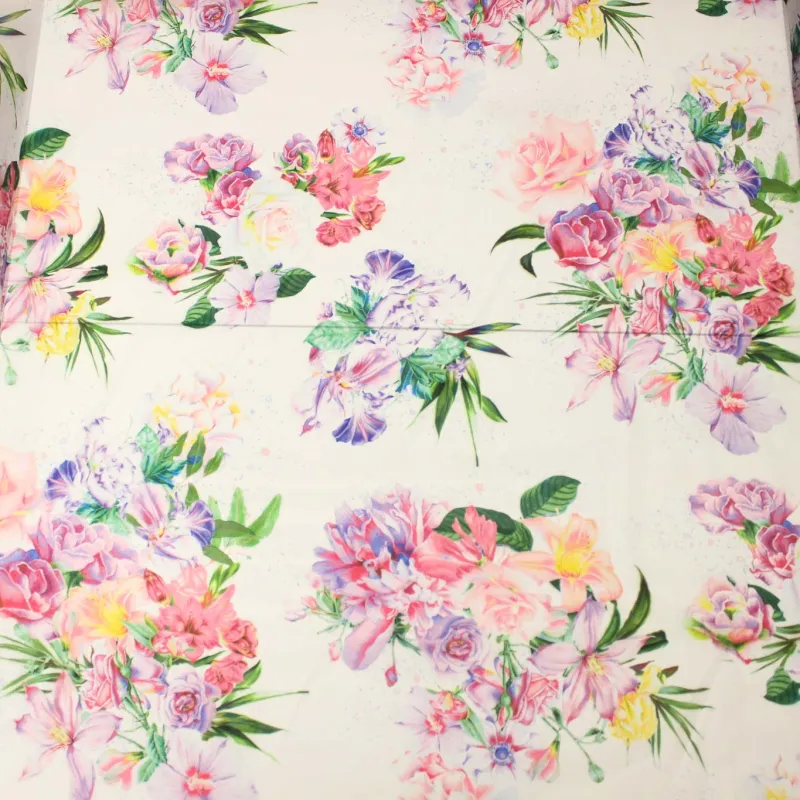 Organza Stampata Fiori - Made in Italy | TESSUTI CERIMONIA