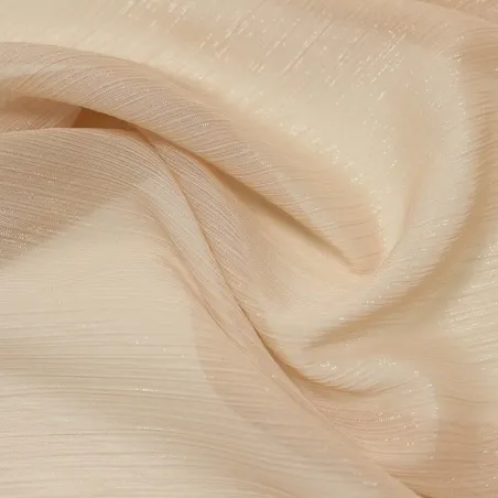 Tessuto Chiffon  Lurex Rosa | TESSUTI CERIMONIA