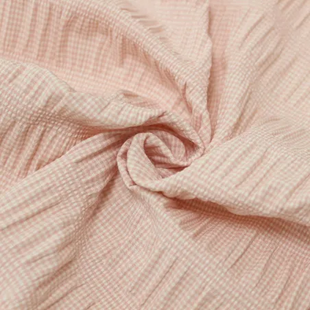 Tessuto Vichy Rosa e Bianco | ILTESSUTAIO