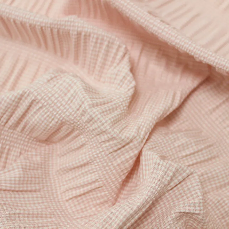 Tessuto Vichy Rosa e Bianco | ILTESSUTAIO