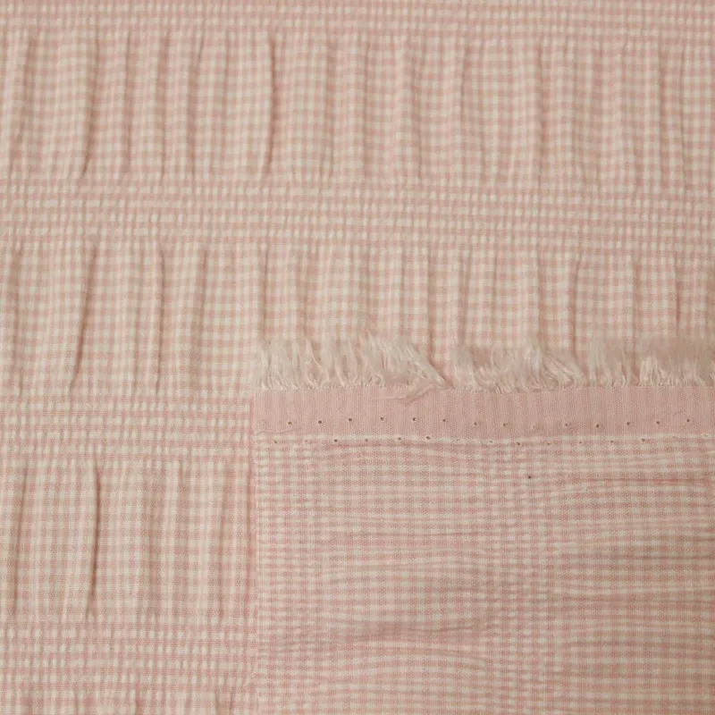 Tessuto Vichy Rosa e Bianco | ILTESSUTAIO