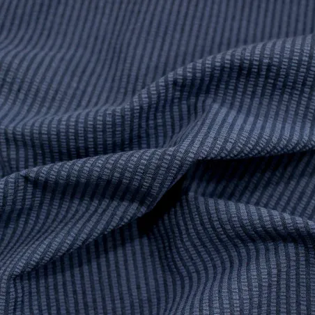 Tessuto Seersucker Blu | ILTESSUTAIO