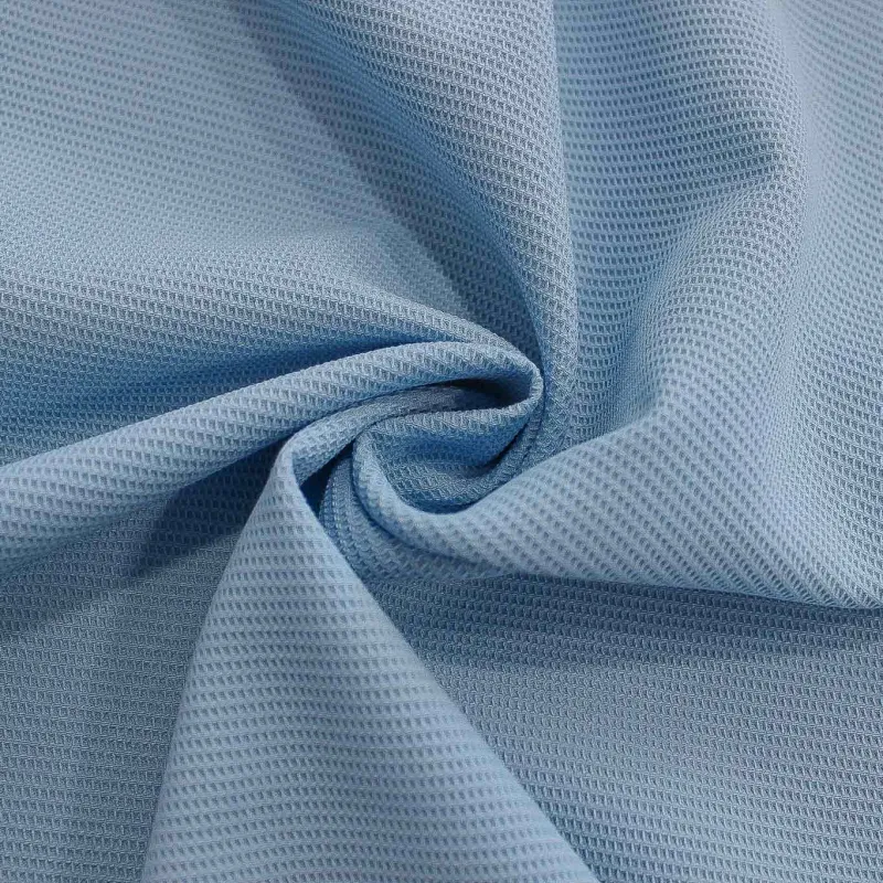 Tessuto Piquet Celeste Scuro | ILTESSUTAIO