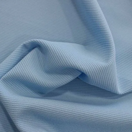 Tessuto Piquet Celeste Scuro | ILTESSUTAIO