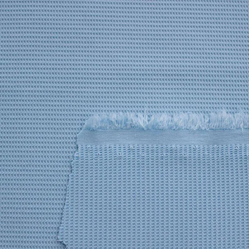 Tessuto Piquet Celeste Scuro | ILTESSUTAIO