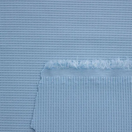 Tessuto Piquet Celeste Scuro | ILTESSUTAIO