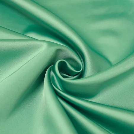 Raso elasticizzato verde acqua | iltessutaio.it