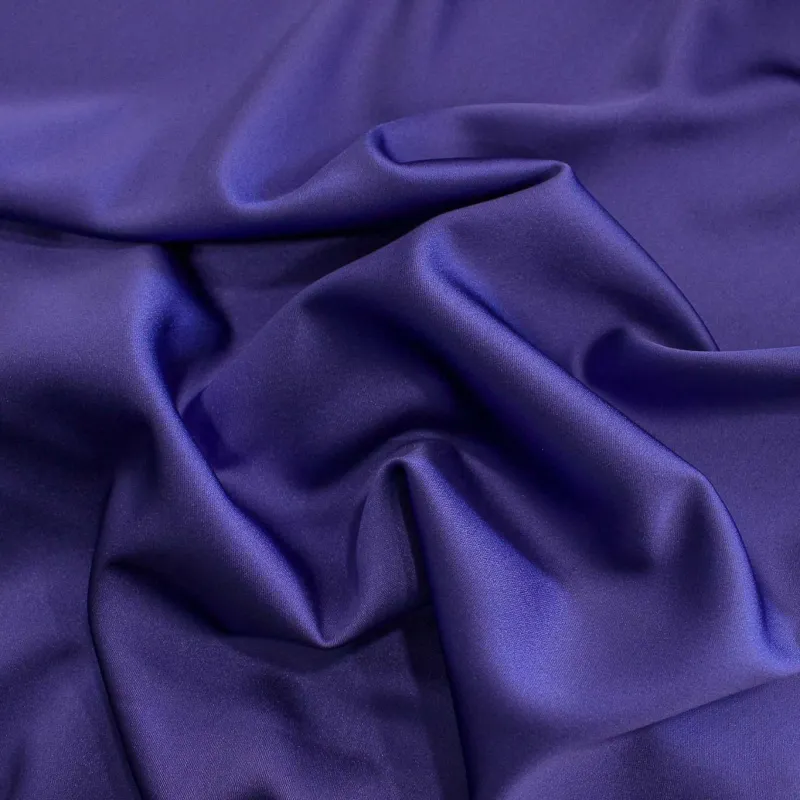 Raso elasticizzato viola | iltessutaio.it