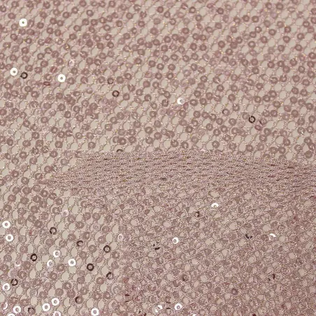 Tessuto con Paillettes - Rosa | ILTESSUTAIO