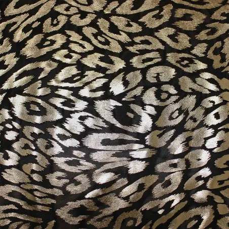 Tessuto Maculato Oro e Nero | IL TESSUTAIO