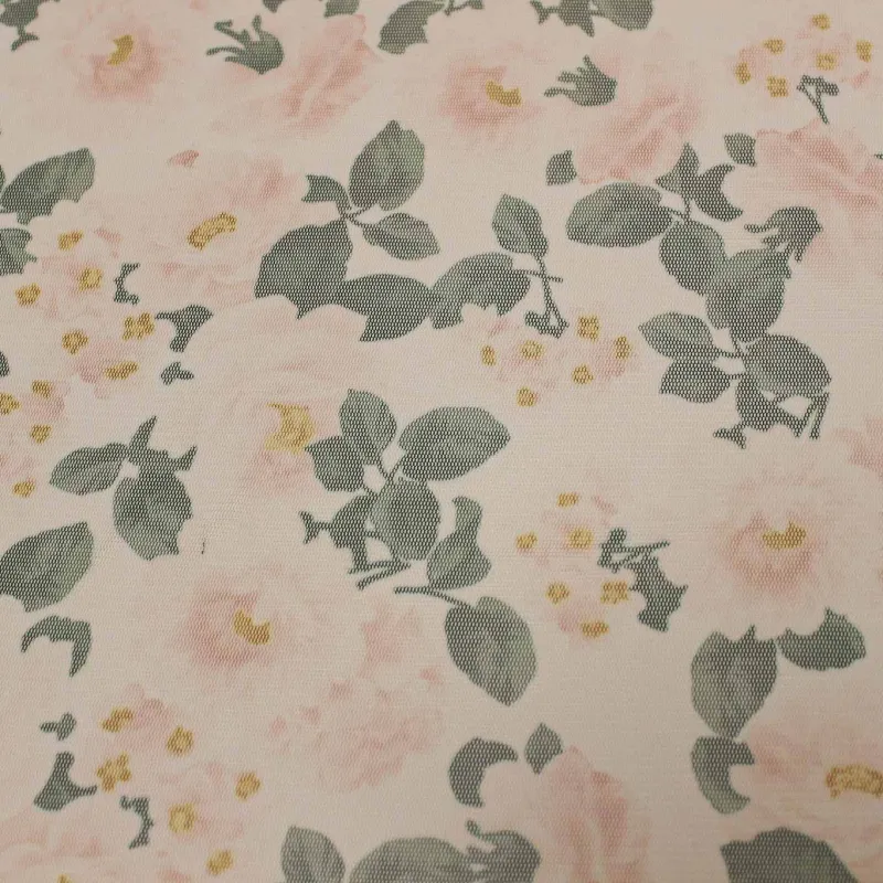 Tulle Stampato con Fiori | IL TESSUTAIO