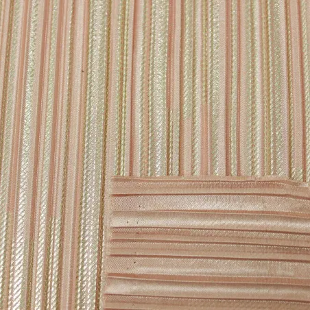 Tessuto plissettato placcato Rosa | IL TESSUTAIO