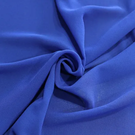 Tessuto Georgette Blu Elettrico | IL TESSUTAIO