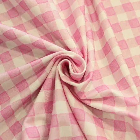 Jersey di Cotone Fantasia Vichy | ILTESSUTAIO