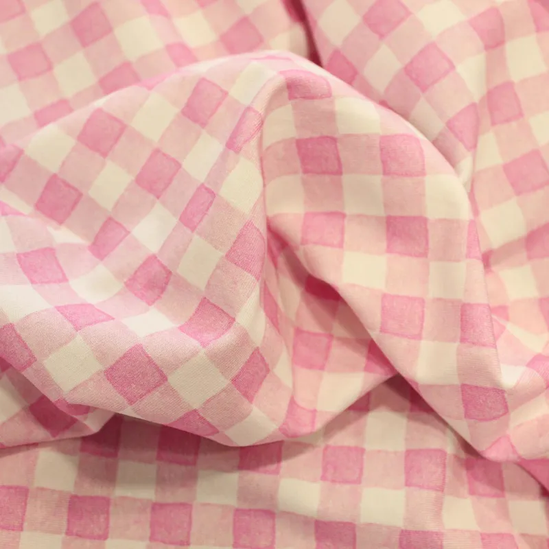 Jersey di Cotone Fantasia Vichy | ILTESSUTAIO