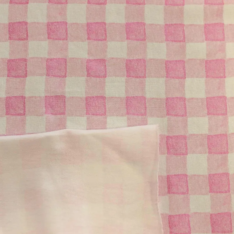 Jersey di Cotone Fantasia Vichy | ILTESSUTAIO