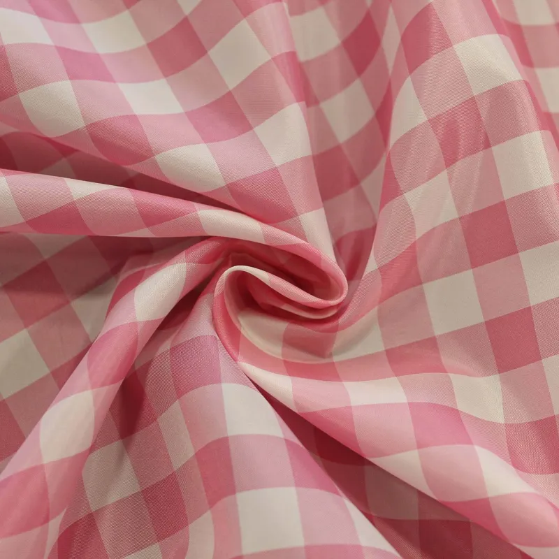 Tessuto Nylon Vichy Rosa | ILTESSUTAIO