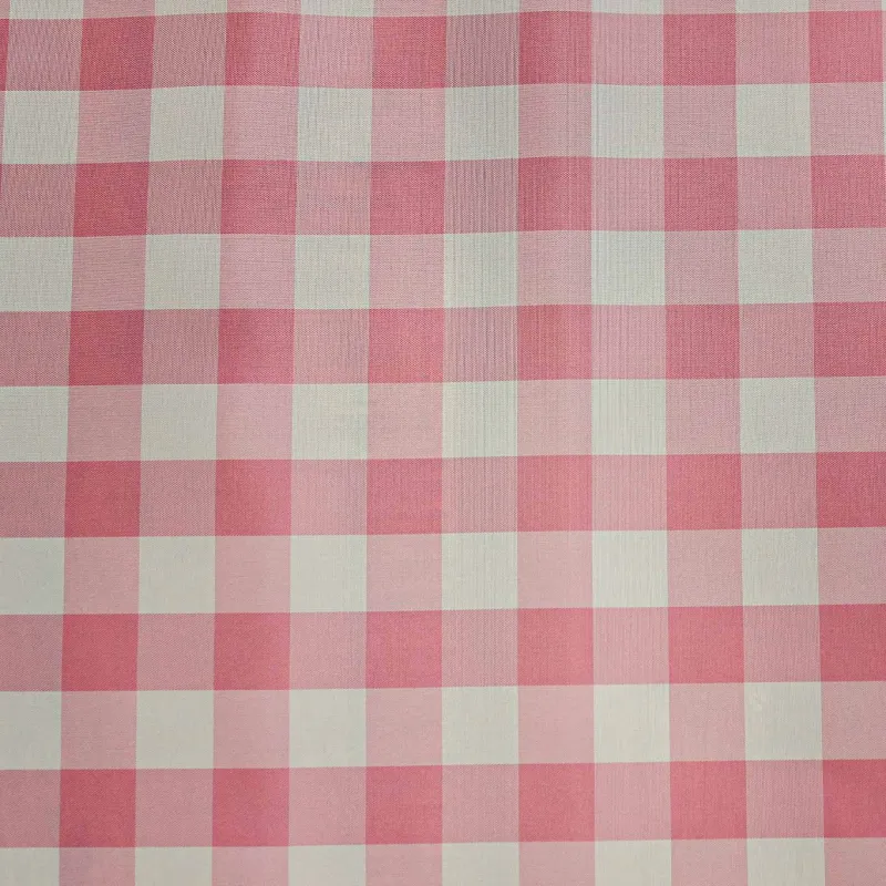 Tessuto Nylon Vichy Rosa | ILTESSUTAIO