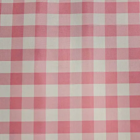 Tessuto Nylon Vichy Rosa | ILTESSUTAIO