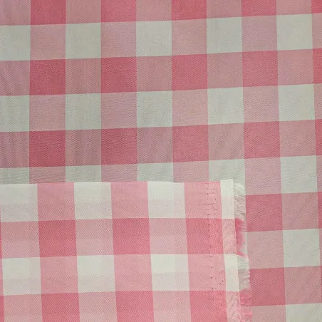 Tessuto Nylon Vichy Rosa | ILTESSUTAIO