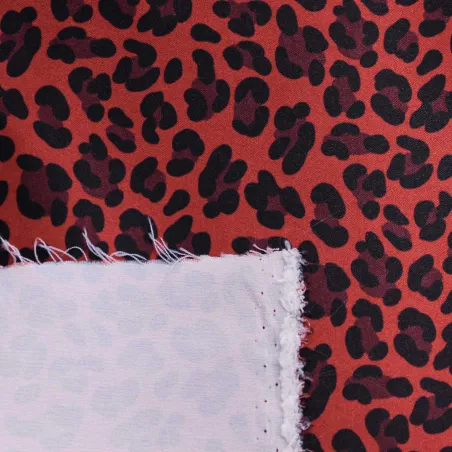 Raso Duchesse Maculato Rosso e Nero | IL TESSUTAIO