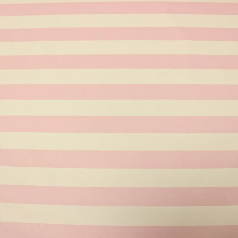 Tessuto Cotone Rigato Rosa e Bianco | ILTESSUTAIO