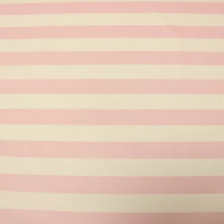 Tessuto Cotone Rigato Rosa e Bianco | ILTESSUTAIO