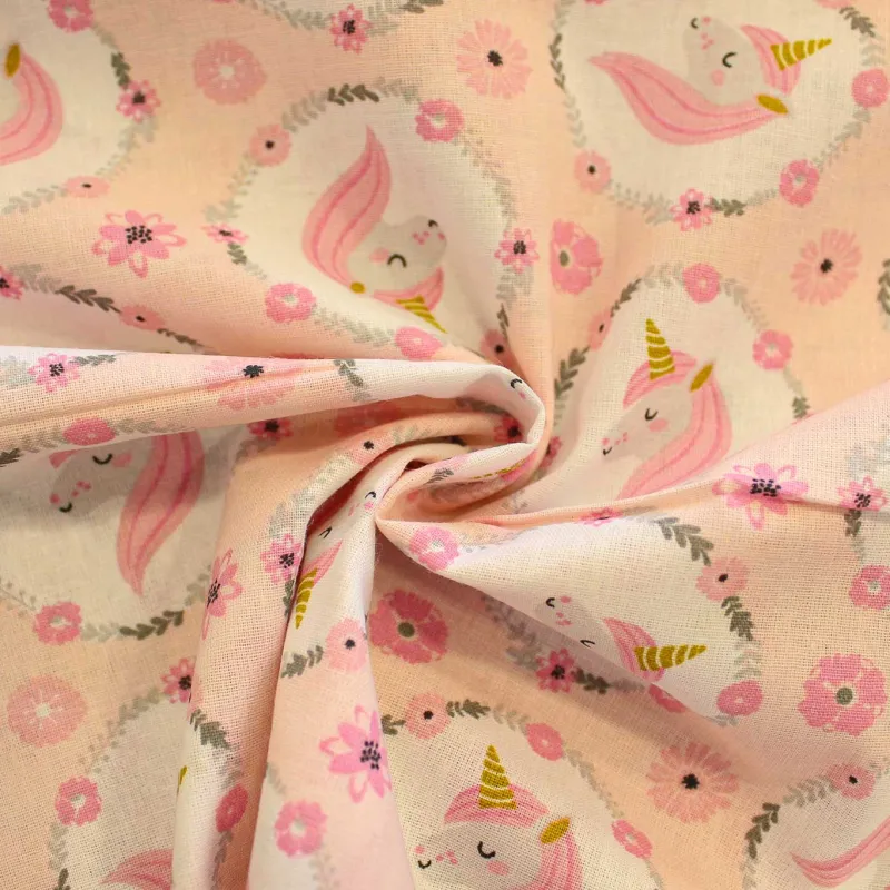 Tessuto di cotone unicorni | TESSUTI PER BAMBINI
