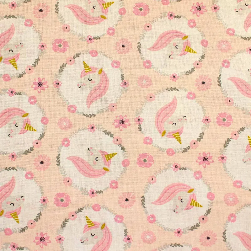 Tessuto di cotone unicorni | TESSUTI PER BAMBINI