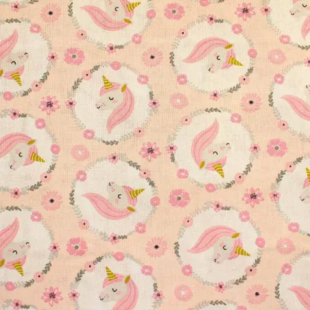 Tessuto di cotone unicorni | TESSUTI PER BAMBINI