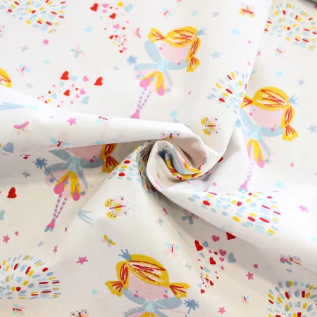 Tessuto di cotone fatine | TESSUTI PER BAMBINI