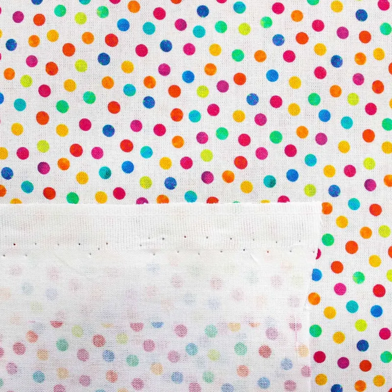 Tessuto di cotone pois multicolor | TESSUTI PER BAMBINI