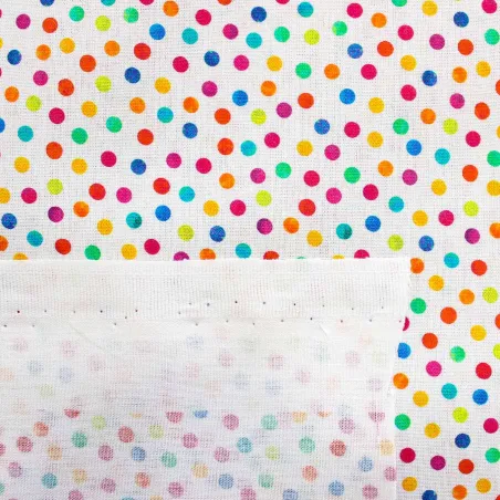 Tessuto di cotone pois multicolor | TESSUTI PER BAMBINI