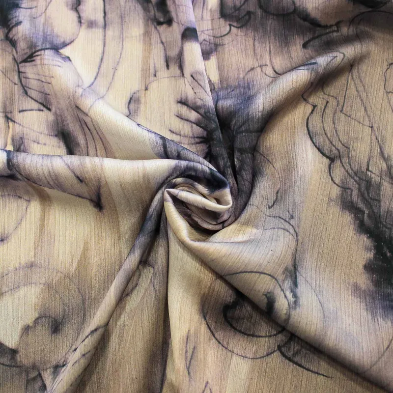 Tessuto Chiffon Stampa Floreale | DEADSTOCK