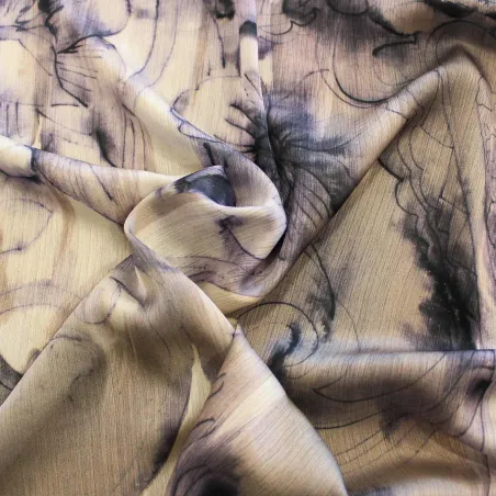 Tessuto Chiffon Stampa Floreale | DEADSTOCK