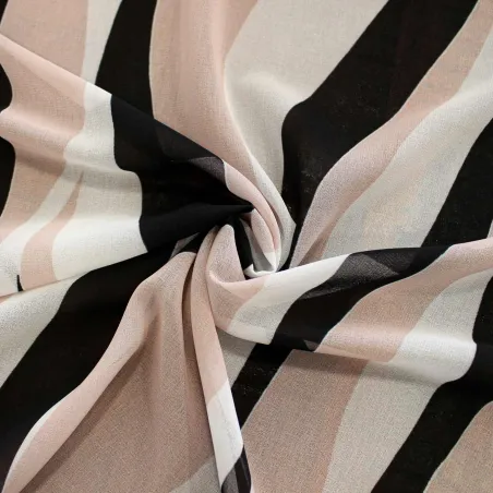 Tessuto Chiffon Stampa Astratta | DEADSTOCK