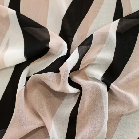 Tessuto Chiffon Stampa Astratta | DEADSTOCK