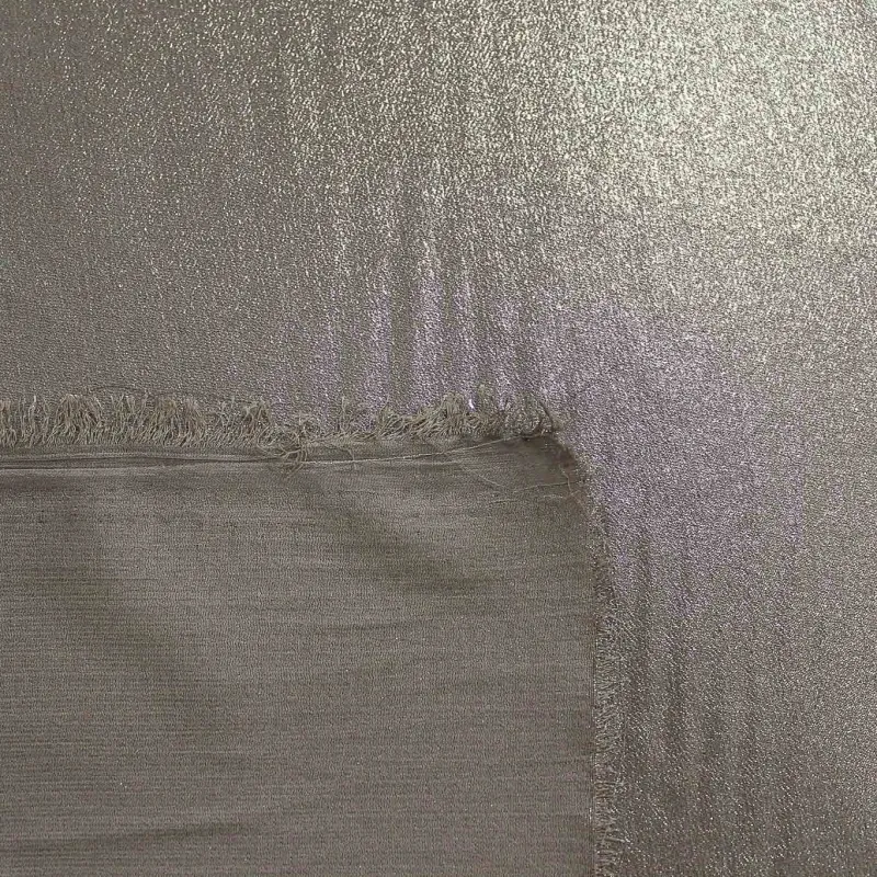 Georgette Spalmata Argento | IL TESSUTAIO