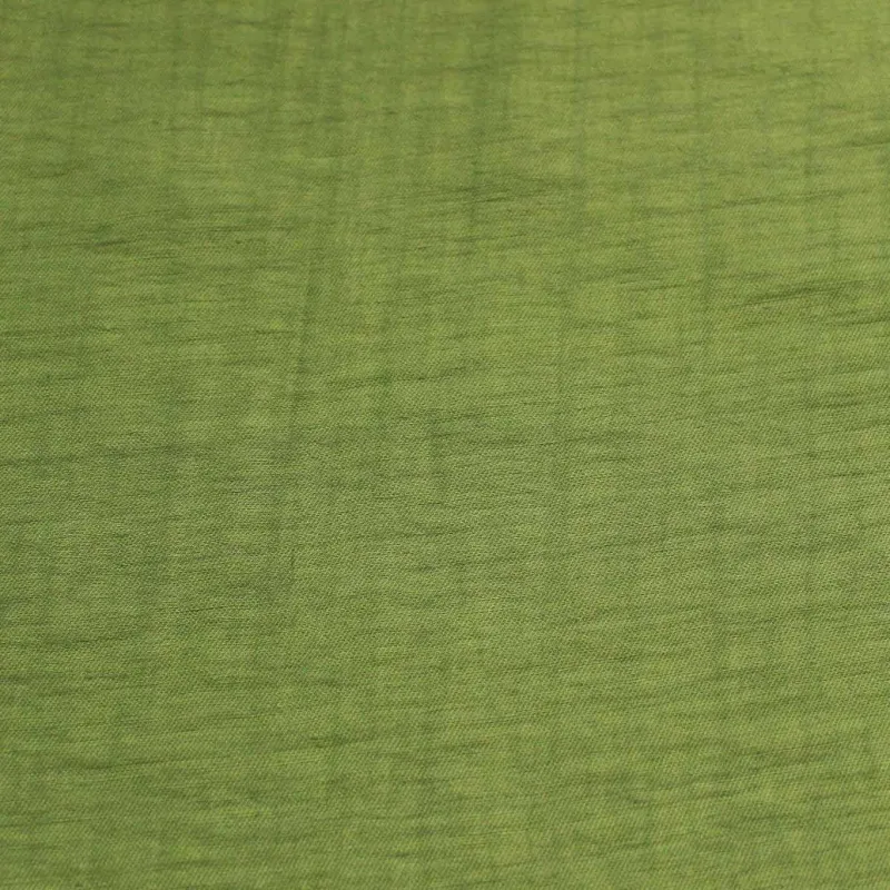 Tessuto Lino effetto Grinzato Verde | IL TESSUTAIO