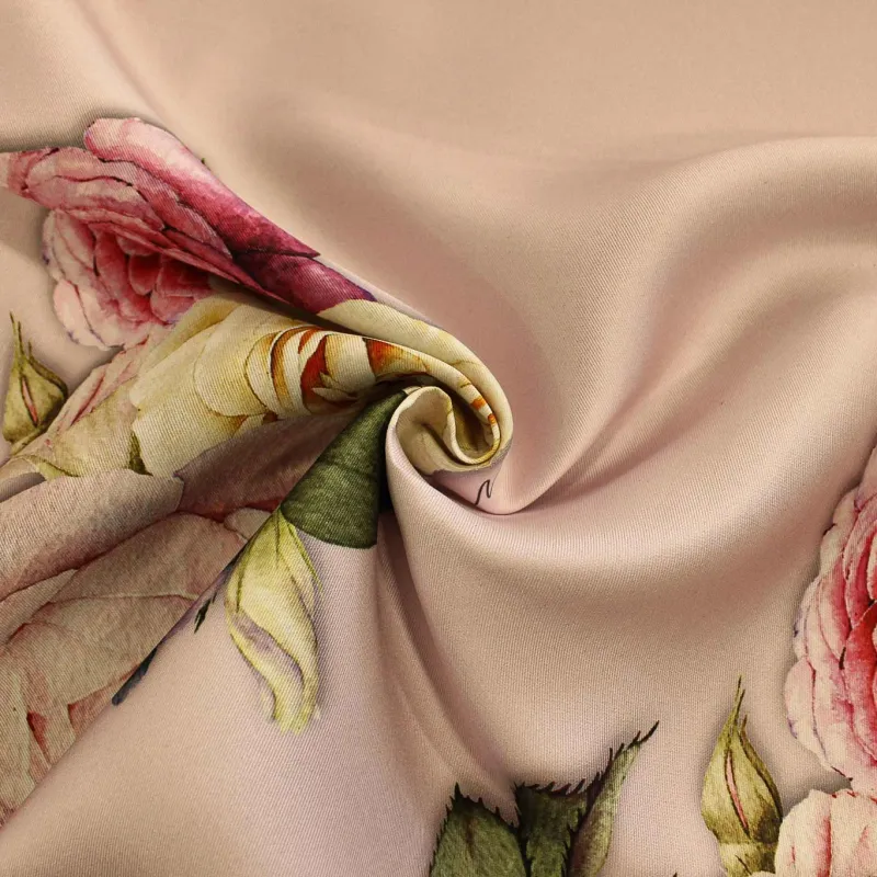 Mikado Tessuto Stampa Floreale | DEADSTOCK