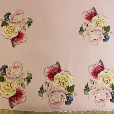 Mikado Tessuto Stampa Floreale | DEADSTOCK