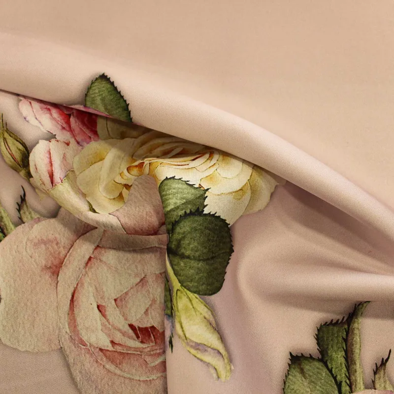 Mikado Tessuto Stampa Floreale | DEADSTOCK