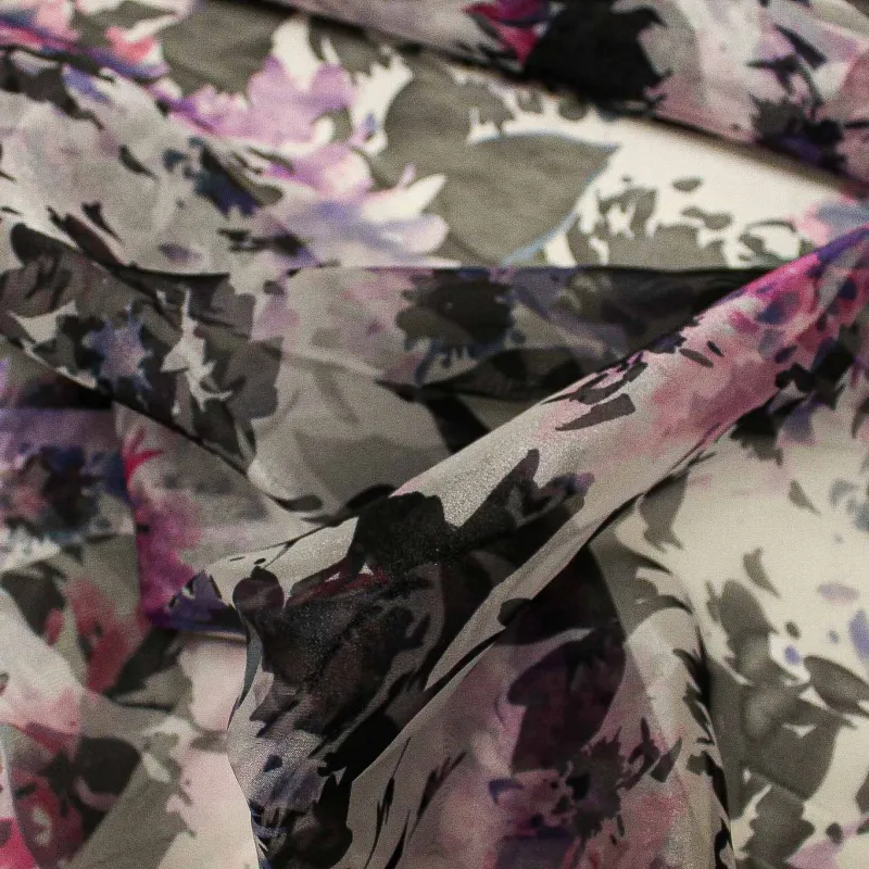 Organza Stampata Fiori  | DEADSTOCK