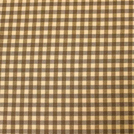 Tessuto Scozzese Beige e Marrone | IL TESSUTAIO