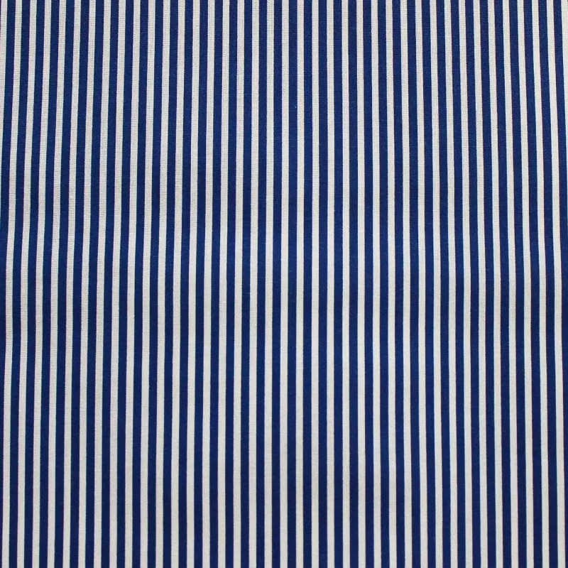 Tessuto di cotone rigato Blu e Bianco | TESSUTI PER BAMBINI
