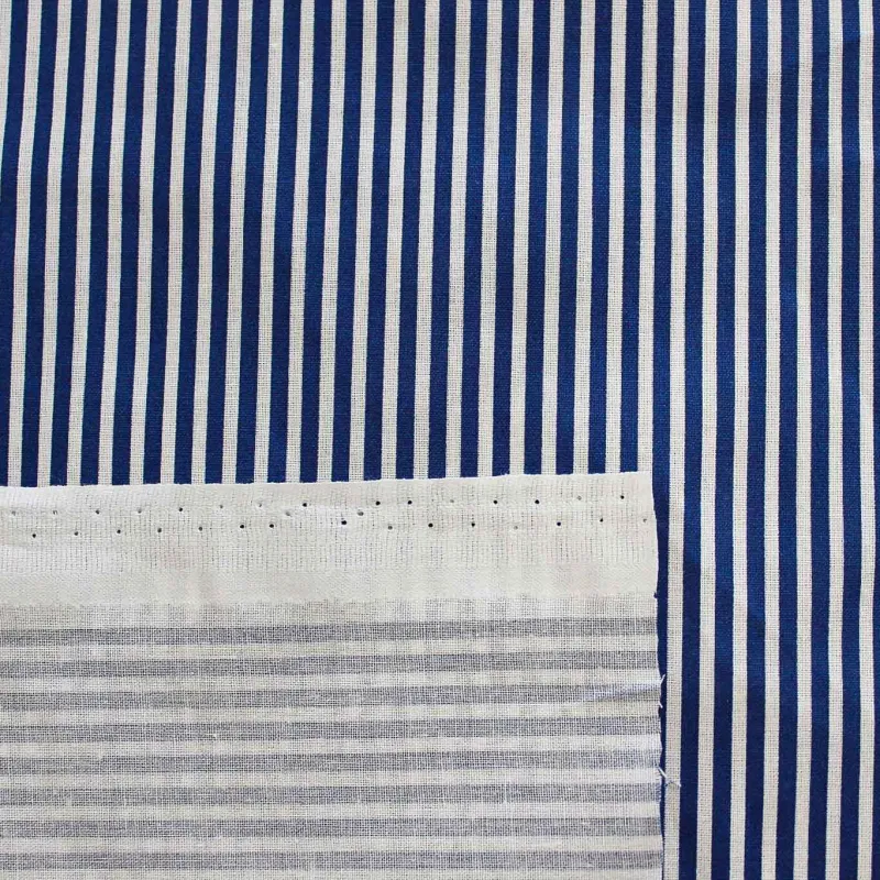 Tessuto di cotone rigato Blu e Bianco | TESSUTI PER BAMBINI