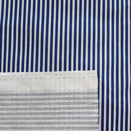 Tessuto di cotone rigato Blu e Bianco | TESSUTI PER BAMBINI