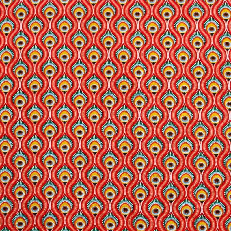 Tessuto di cotone fantasia astratta | TESSUTI PER BAMBINI