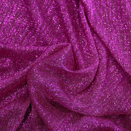 Tulle Glitterato Fucsia | IL TESSUTAIO