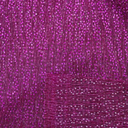 Tulle Glitterato Fucsia | IL TESSUTAIO